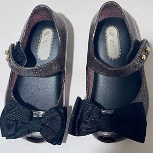 Mini Melissa black shoes 5 NEW